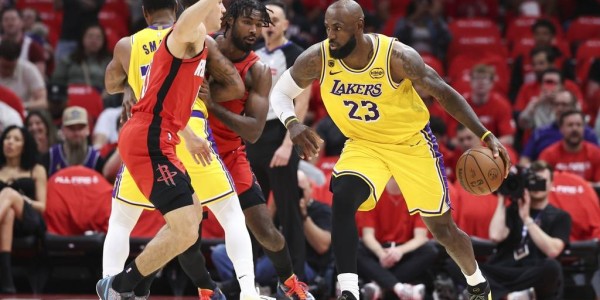 杜兰特伤缺詹姆斯29+13 斯马特21分湖人加时胜火箭夺赛点