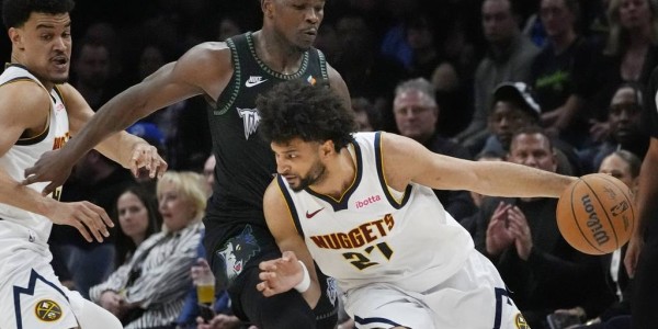 约基奇26中7爱德华兹17分 掘金不敌森林狼总分1-2