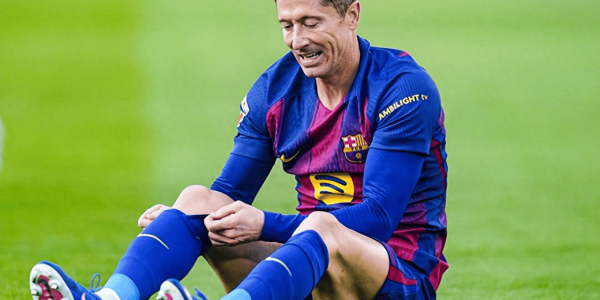 0比4落后又伤核心！莱万左眼眶骨折缺席生死战，巴萨翻盘马竞难如登天