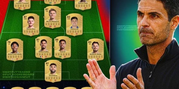 7人87+！EAFC26阿森纳球员评级：萨卡加布88，约克雷斯、厄德高87