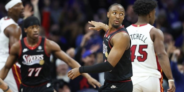 马克西28+11恩比德26+11 76人力克热火迎三连胜