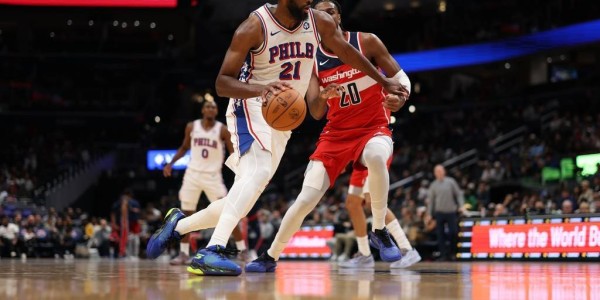 马克西39+10恩比德25分 76人加时险胜奇才取4连胜