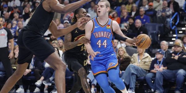 哈登20+9米切尔20+7+5 乔22分雷霆终结骑士七连胜