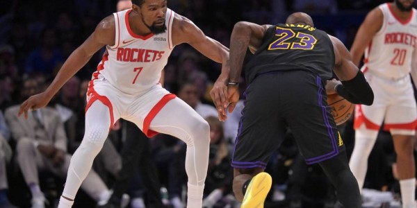 Shams：杜兰特预计缺席湖人VS火箭G4 未得队医出战许可