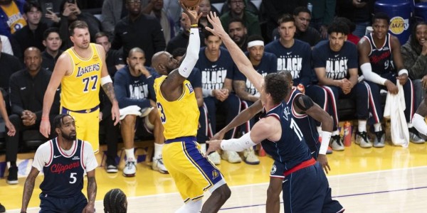 东契奇38+11詹姆斯13+11 伦纳德31分湖人胜快船