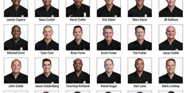 NBA季后赛首轮裁判大名单：福斯特领衔 1名女裁判入选
